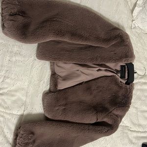 USED ONLY ONCE‼️ BCBG MAXAZRIA FAUX FUR COAT